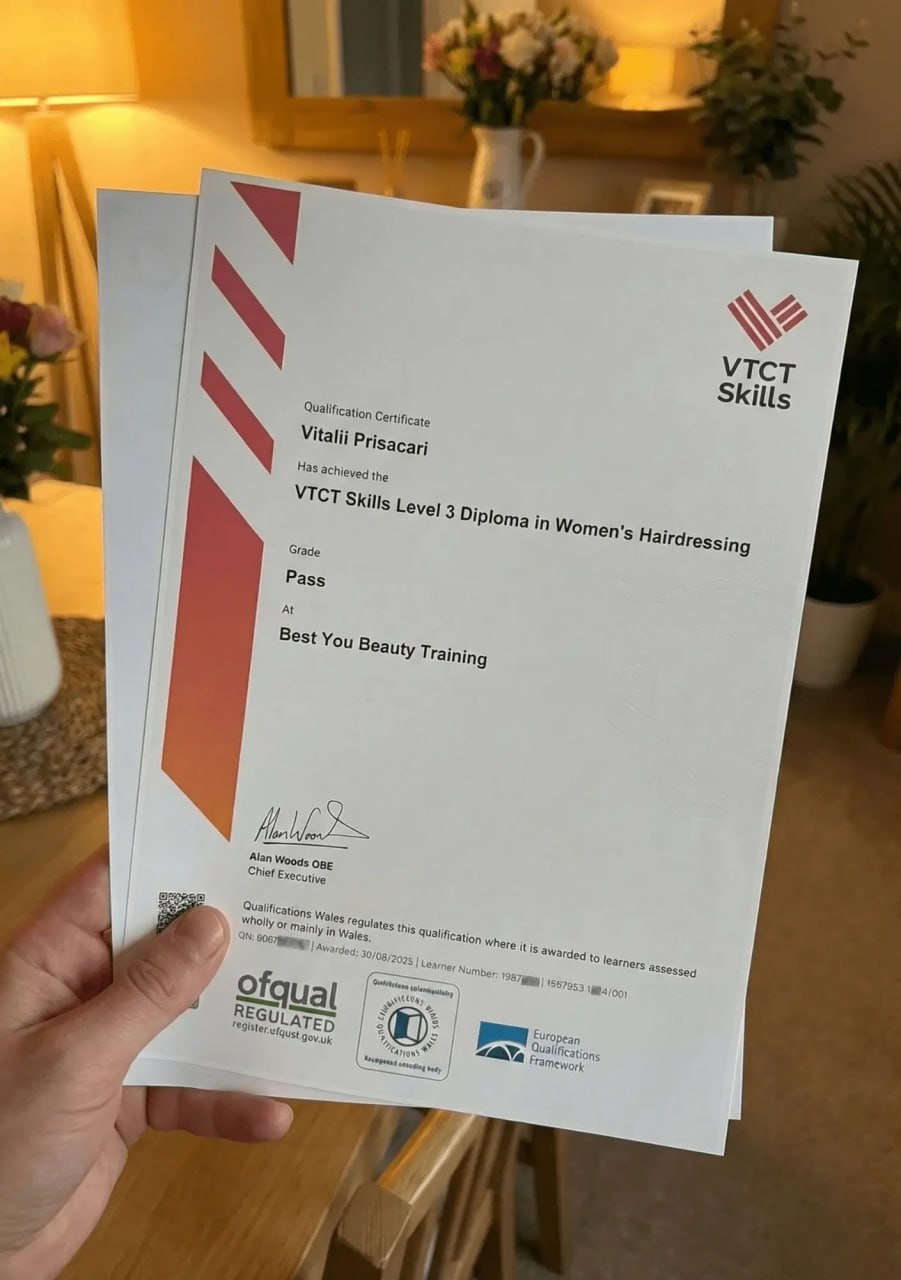 VTCT Level 3 & Level 2: Women's Hairdressing
